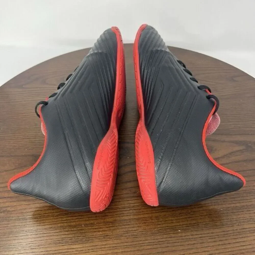 Adidas Predator Shoes Men's 12 Black Red Soccer Football Athletic Sneaker DB2136
